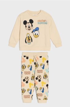 Трикотажний костюм Mickey and Friends - бежевий