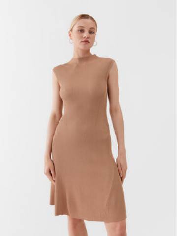 Guess Трикотажна сукня W3YK20 Z2U00 Бежевий Slim Fit Guess Трикотажна сукня W3YK20 Z2U00 Бежевий Slim Fit