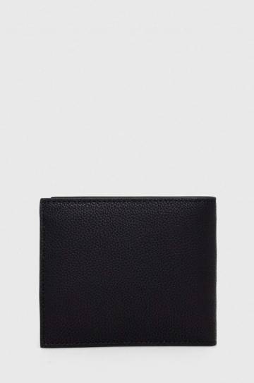 Кожаный кошелек Armani Exchange мужской цвет чёрный Кожаный кошелек Armani Exchange мужской цвет чёрный