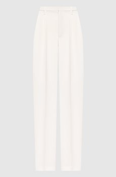 Белые брюки с шерстью