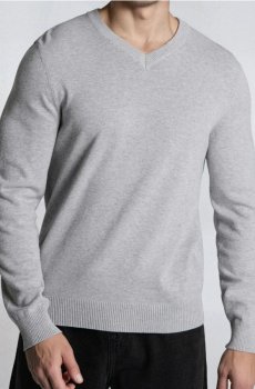 Бавовняний светр - нюдовий