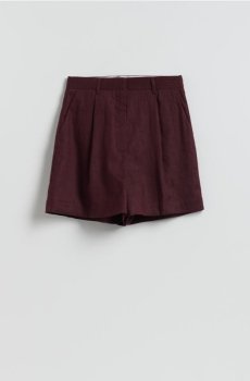 Reserved - Лляні шорти - червоне дерево - 843IR-93X