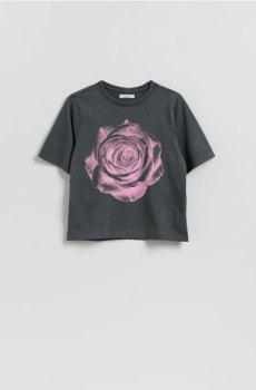 Reserved - Футболка з принтом - темно-сірий - 176HT-90X