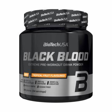 Предтренировочный комплекс BioTech USA Black Blood NOX+ Тропические фрукты, в порошке, 340 г Предтренировочный комплекс BioTech USA Black Blood NOX+ Тропические фрукты, в порошке, 340 г