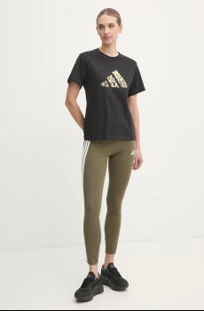 Хлопковая футболка adidas W T MET TEE