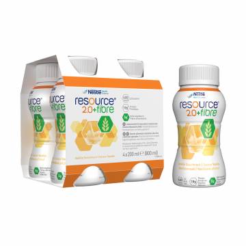 Энтеральное питание Nestle Resource 2.0 + Fibre от 3 лет, со вкусом ванили, 4*200 мл Энтеральное питание Nestle Resource 2.0 + Fibre от 3 лет, со вкусом ванили, 4*200 мл