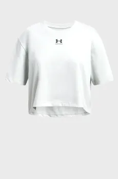 Детская белая футболка UA Rival SS Белый 18 Under Armour 1389755-377