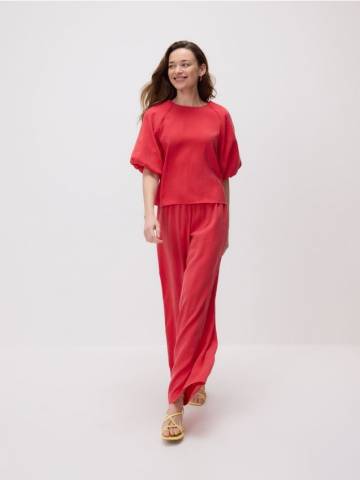 Reserved - Блуза из модала - червоний - 574FB-33X Reserved - Блуза из модала - червоний - 574FB-33X