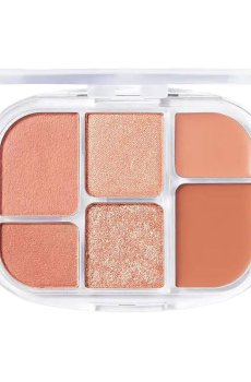 Уценка! Палетка теней для век WAKEMAKE Soft Sheer Multi Palette 01 Coral Hertz, 6.4 г