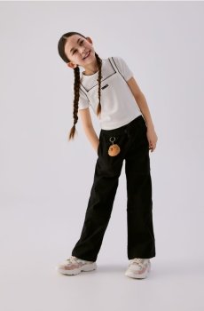 Reserved - Штани з брелоком - чорний - 216HN-99X