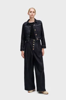 Женские темно-синие джинсы BUTTON DENIM PANTS Синий 25 Karl Lagerfeld A1W10133