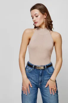 Женский бежевый топ Бежевый L Guess W2GR09.Z2U00;A10L