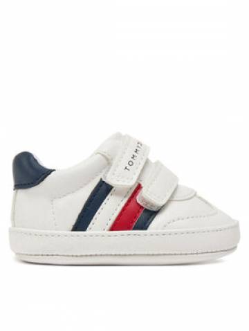 Tommy Hilfiger Снікерcи Stripe Low Cut Velcro T0B9-33831-1433 Білий Tommy Hilfiger Снікерcи Stripe Low Cut Velcro T0B9-33831-1433 Білий