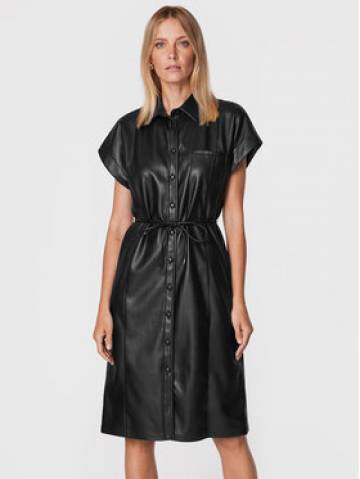 Sisley Сукня зі штучної шкіри 4MTMLV01Q Чорний Regular Fit Sisley Сукня зі штучної шкіри 4MTMLV01Q Чорний Regular Fit