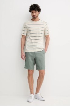 Футболка с примесью льна United Colors of Benetton