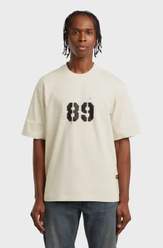 Мужская бежевая футболка Sprayed Бежевый M G-Star RAW D27719,C336