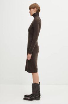 Платье с добавлением шерсти MM6 Maison Margiela
