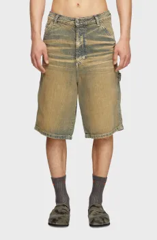 Мужские коричневые джинсовые шорты D-LIVERY-SHORT Коричневый 29 Diesel A14072 09L49