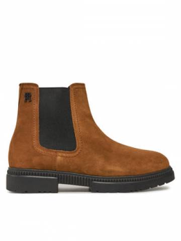 Tommy Hilfiger Челсі Casual Cleated Suede Chelsea FM0FM05037 Коричневий Tommy Hilfiger Челсі Casual Cleated Suede Chelsea FM0FM05037 Коричневий