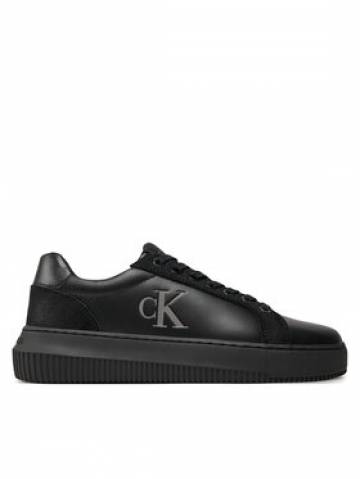 Calvin Klein Jeans Снікерcи Chunky Cupsole Lth Mg Lth YW0YW01614 Чорний Calvin Klein Jeans Снікерcи Chunky Cupsole Lth Mg Lth YW0YW01614 Чорний
