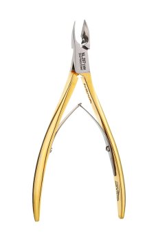 Профессиональные кусачки для кутикулы Nghia Export позолоченное покрытие, 11 мм (NL.207)