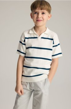 Reserved - Футболка поло - кремовий - 716HR-01X