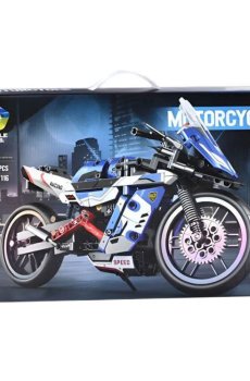 Детский конструктор JIQILE мотоцикл TurboMoto, от 3 лет, 426 деталей, 52*35*7.4 см (AJ031437)