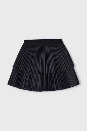 Детская юбка Mayoral цвет чёрный mini расклешённая 4904