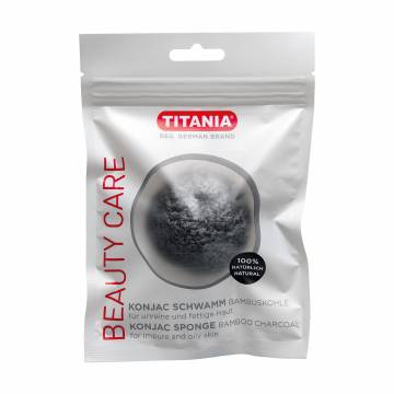 Спонж-аппликатор Titania Bamboo Charcoal губчатый конжаковый, для нанесения косметических средств и пилинга лица (2981) Спонж-аппликатор Titania Bamboo Charcoal губчатый конжаковый, для нанесения косметических средств и пилинга лица (2981)