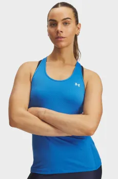 Женская голубая майка Tech Mesh Racer Tank Голубой M Under Armour 1328962-402