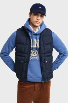 Мужской темно-синий пуховой жилет MID DOWN VEST Синий S Gant 7006444