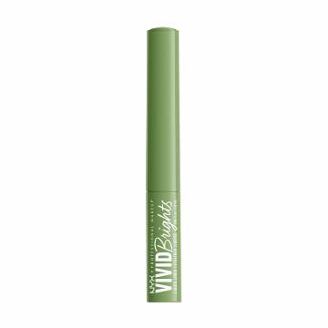 Матовый жидкий лайнер для контуров век NYX Professional Makeup Vivid Brights Liquid Liner 02 Ghosted Green, 2 мл Матовый жидкий лайнер для контуров век NYX Professional Makeup Vivid Brights Liquid Liner 02 Ghosted Green, 2 мл
