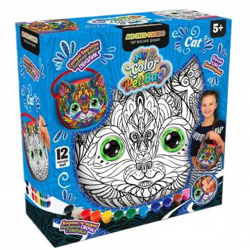 Набір для розфарбовування Danko toys My color pet-bag Cумочка блакитна (CPB-01-02U) Набір для розфарбовування Danko toys My color pet-bag Cумочка блакитна (CPB-01-02U)