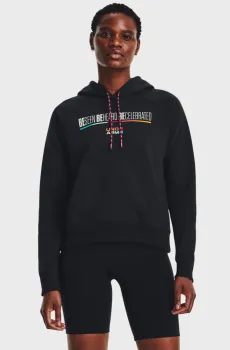 Женское черное худи BHM Heavy Terry Hoodie Черный XS Under Armour 1379038-001