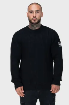 Мужской черный джемпер MOYCULLEN Черный XL Lonsdale 117905