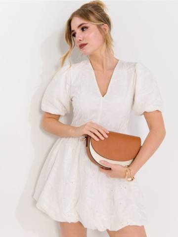 Сумка через плече - золотисто-коричневий