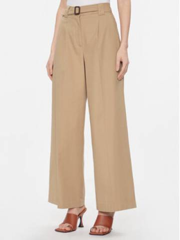 Weekend Max Mara Штани з тканини Pino 2415131121 Бежевий Wide Leg Weekend Max Mara Штани з тканини Pino 2415131121 Бежевий Wide Leg