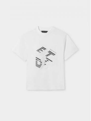 Mayoral Футболка 6029 Білий Regular Fit Mayoral Футболка 6029 Білий Regular Fit