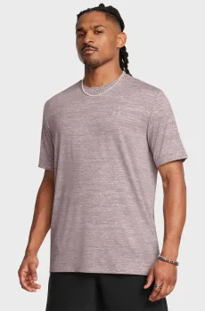 Мужская пудровая футболка Vanish Energy Printed SS Розовый M Under Armour 1383974-015