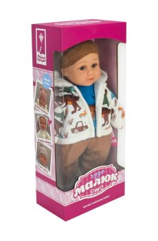 Пупс Країна Іграшок Чудо малюк, мягконабивной, музыкальный, в коробке, от 3 лет, 38*17*10 см (PL-525-102)