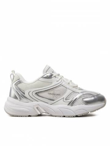Calvin Klein Jeans Снікерcи Retro Tennis Low Lace Mh Ml Mtl YW0YW01463 Білий Calvin Klein Jeans Снікерcи Retro Tennis Low Lace Mh Ml Mtl YW0YW01463 Білий