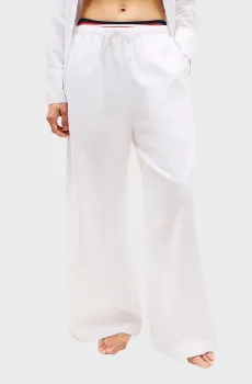 Женские белые брюки Белый L Tommy Hilfiger UW0UW06431