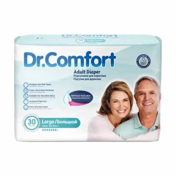 Подгузники для взрослых Dr Comfort Large 100-150 см, 30 шт Подгузники для взрослых Dr Comfort Large 100-150 см, 30 шт