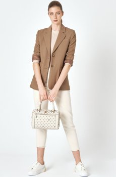 Pierre Cardin Paris Printed Structured Handheld Bag