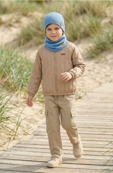 Набір: Шапка з хомутом - синій