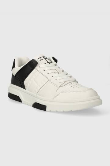 Кожаные кроссовки Tommy Jeans THE BROOKLYN LEATHER цвет чёрный EN0EN02475 Кожаные кроссовки Tommy Jeans THE BROOKLYN LEATHER цвет чёрный EN0EN02475