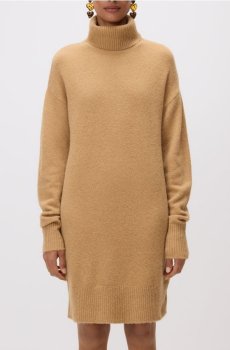 Reserved - Сукня з додаванням вовни - кавовий - 115EU-84X