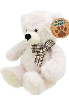 Мягкая игрушка Shantou Jinxing Белый мишка, от 3 лет, 35 см (MJ2401)