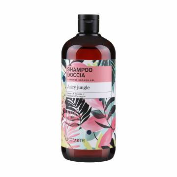 Шампунь-гель для душа Bioearth Juicy Jungle Shampoo Shower Gel Сочные джунгли, 500 мл Шампунь-гель для душа Bioearth Juicy Jungle Shampoo Shower Gel Сочные джунгли, 500 мл