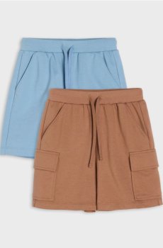 Бавовняні шорти 2 pack - кавовий